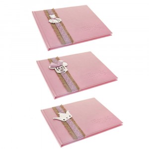 Книга,пожелания за бебе, розова,3мод. 35стр.25X32CM