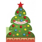  Картичка и плик ВC “Елха Merry Christmas... “ 130X240MM