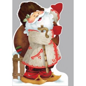  Картичка и плик ВC “Дядо Коледа Етно “ 130X240MM