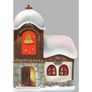  Картичка и плик ВC “ Църква Честито Рождество“ 130X240MM