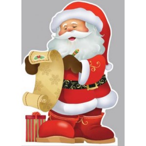  Картичка и плик ВC “ Дядо Коледа и писмо“ 130X240MM