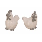 Петли керамика 2 модела, бяло сиво 7,7СМ