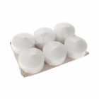 Свещи бели, SET6 8Χ4.5CM 