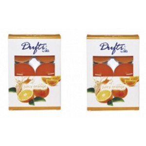 DUFTI Свещ чаена 6бр. портокал 38мм