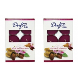 DUFTI Свещ чаена 6бр. бадем