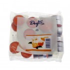 DUFTI Свещ чаена 25 бр. портокал, 38мм, 4 часа