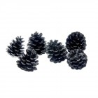 Шишарки посребрени,к-т от 6 бр,9CM