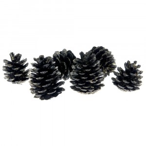 Шишарки позлатени,к-т от 6 бр,9CM