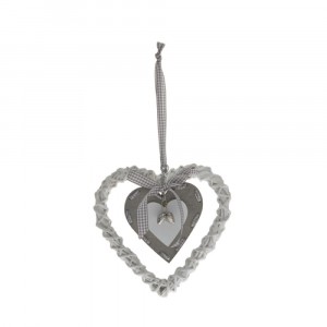 Висящо сърце с панделка, 20X20CM