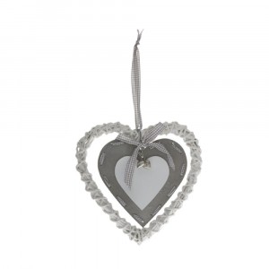Висящо сърце с панделка, 25X25CM