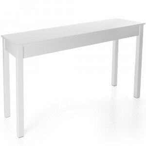 Маса дърво бяла  130х34х80СМ