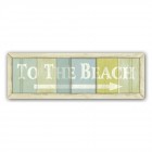 Метална табела `To the beach“42х13CM,1/24