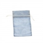 Торбичка плат каре синя 10х15cm 1/12/400