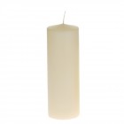Свещ цилиндър крем,6Х8СМ,1/48