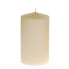 Свещ цилиндър, крем, 10х18 см