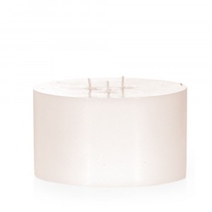 Свещ с три филтила,крем, 18х10 см