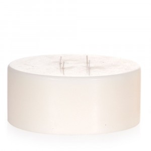 Свещ с три филтила,крем, 23х10 см