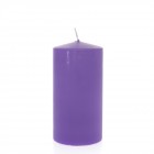 Свещ цилиндър лила,9х18СМ,