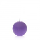 Свещ топка,лила, 10см