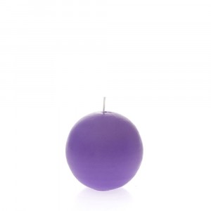 Свещ топка,лила, 10см