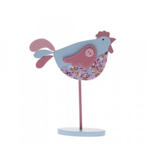 Пиле декор на стойка розово 13х16см