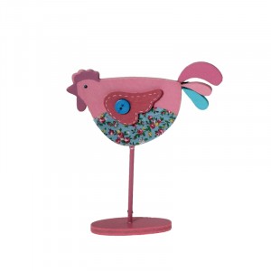 Пиле декор на стойка синьо 13х16см