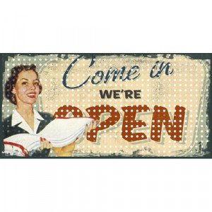Картина “We are open“ 30X60cm