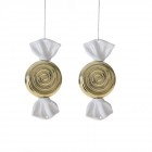 Бонбон висящ злато,к-т от 2бр,9CM
