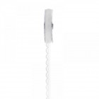 Панделка дантела-бяла, 2.5mm X 10yard