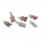 Щипки бебе розови, к-т от 6бр, 48/288