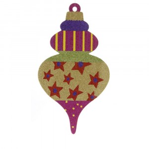 Висяща каледна декорация,шарка  17Х30CM