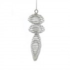 Висулка за елха, сребро,6х16 см