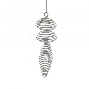 Висулка за елха, сребро,6х16 см