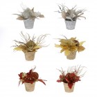 Коледни аранжировки в саксия, 6 модела, 15CM.