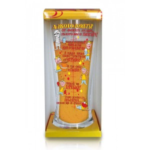 Чаша за бира 500мл „АЛКОХОЛОМЕТЪР”(1x24)