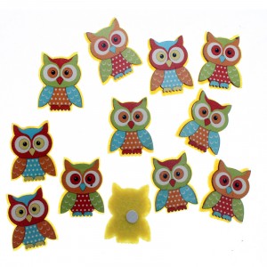 Бухали с лепка, к-т 12 бр, 3,5 см