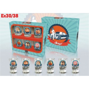 К-т от 6бр чаши за шотове „Give a slap!”(1X12)