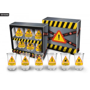 Весели указателни шотове, к-т от 6 бр, 35 мл.