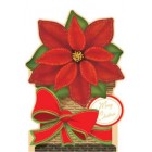 Картичка и плик ЕC “ Коледно цвете“ 112X175ММ