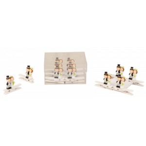 Младожени върху щипка 4см, к-т от 6 бр /12