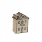 Дървена къща декор,резба,6х9х12