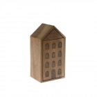 Дървена къща декор,резба,6х8х15