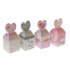 Картонена кутия със сърце, микс модели, 09X09X20 CM