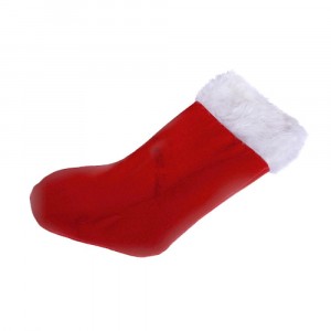 Чорап черван с пух,50см