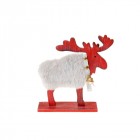 Дървен елен, бял