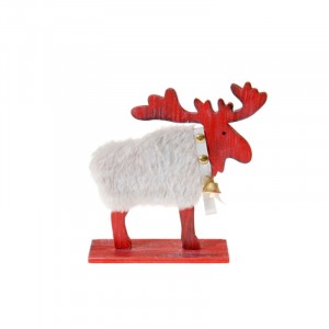 Дървен елен, бял