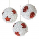 Топка фигури червени,к-т от 3бр,10CM