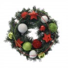 Венец клони червено зелена.украса,30CM