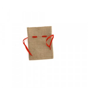  Торба за декорация зебло червена връвчица 20X15CM