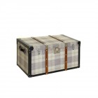 Дървен сандък с текстил отгоре 61Χ30Χ30СМ